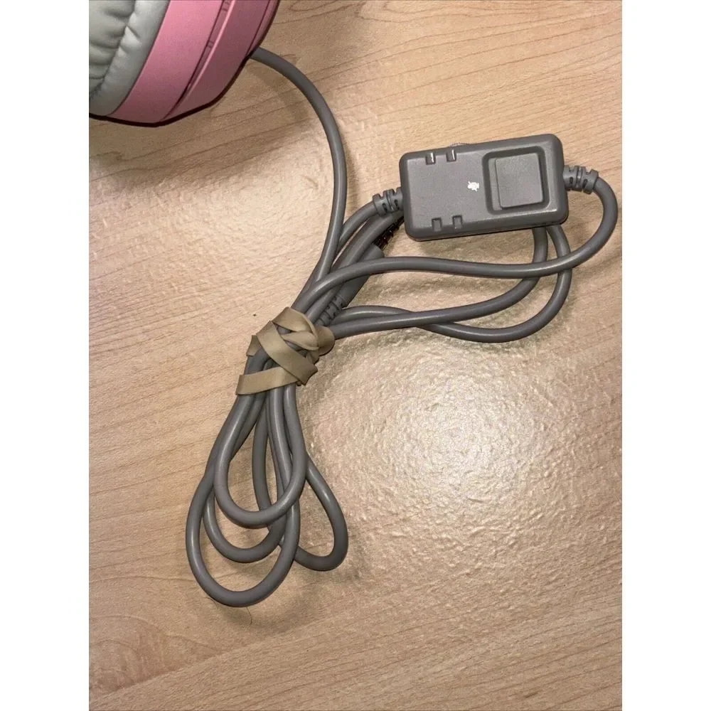 SOMIC G951 Pink Stereo Gaming Headset with Mic Cute Cat Tested Great Condition